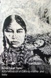 inuit-with-papoose-faux-woodcut